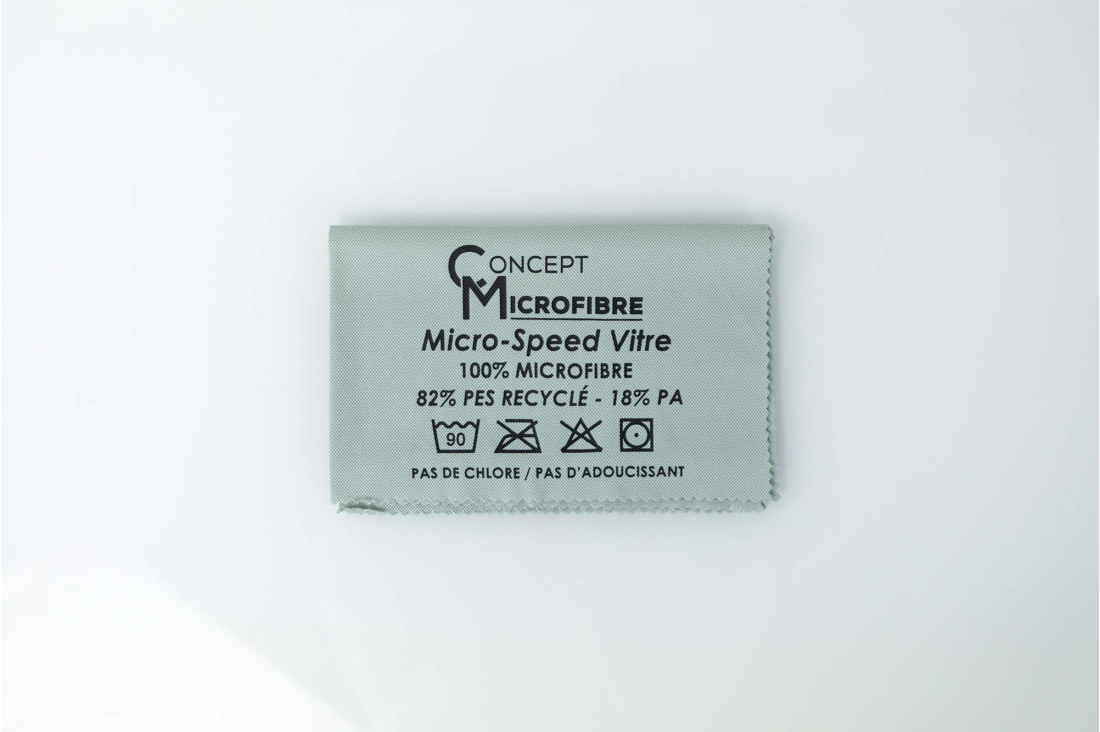 Lavette microfibre C120 - Bleue, Concept Microfibre - La boutique