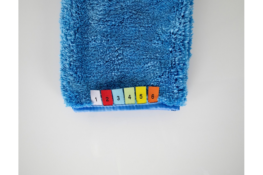 Gant de nettoyage Dualprene, taille 9 bleu/jaune, pour acide