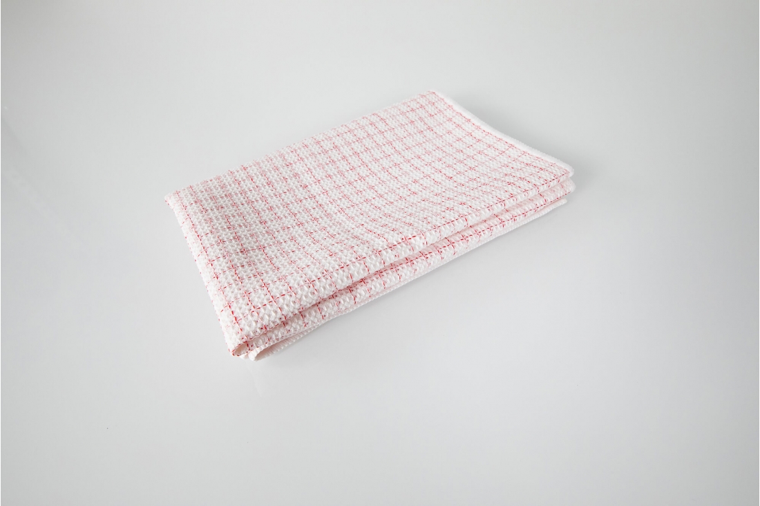 Torchon microfibre blanc et rouge, Concept Microfibre - La boutique